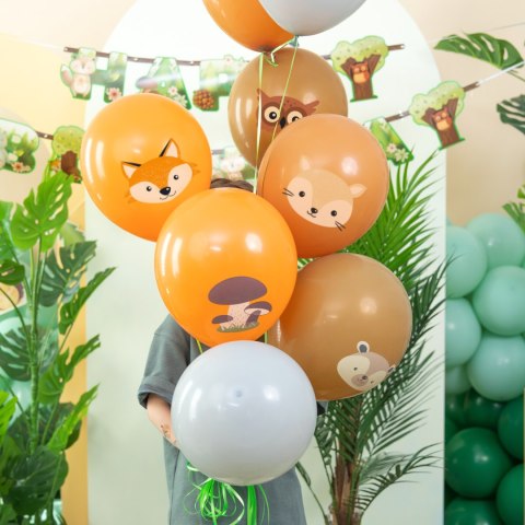 Balony Leśni przyjaciele, 8szt., 30cm Balony Leśni przyjaciele, 8szt., 30cm