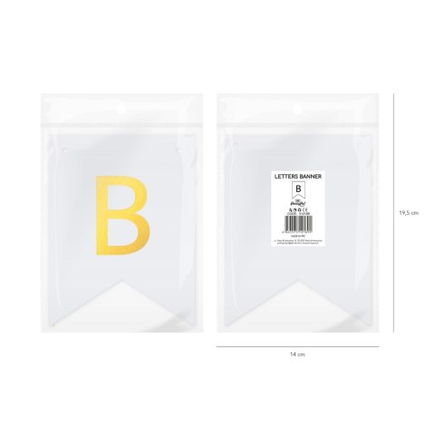 Baner DIY 16x12 cm - literka B Baner DIY 16x12 cm - literka B