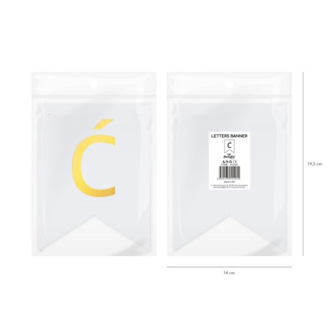 Baner DIY 16x12 cm - literka Ć Baner DIY 16x12 cm - literka Ć