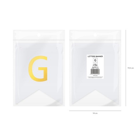 Baner DIY 16x12 cm - literka G Baner DIY 16x12 cm - literka G