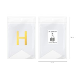 Baner DIY 16x12 cm - literka H