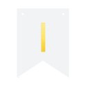 Baner DIY 16x12 cm - literka I