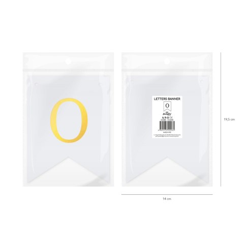 Baner DIY 16x12 cm - literka O Baner DIY 16x12 cm - literka O