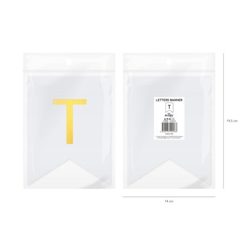 Baner DIY 16x12 cm - literka T Baner DIY 16x12 cm - literka T