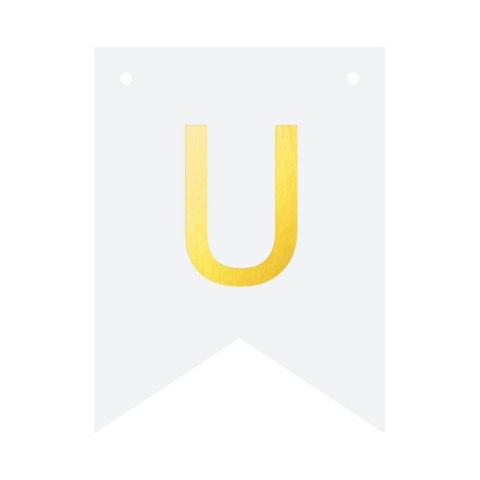 Baner DIY 16x12 cm - literka U Baner DIY 16x12 cm - literka U