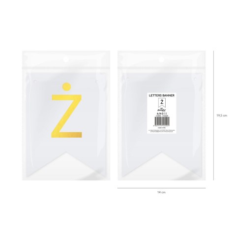 Baner DIY 16x12 cm - literka Ż Baner DIY 16x12 cm - literka Ż