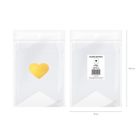 Baner DIY 16x12 cm - serce Baner DIY 16x12 cm - serce