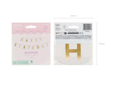 Baner Happy Birthday Kotki, 2.8 m Baner Happy Birthday Kotki, 2.8 m