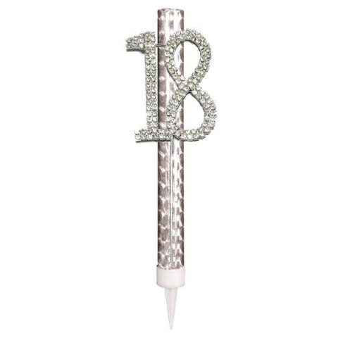 Fontanna, 18 urodziny, srebrna, 15cm Fontanna, 18 urodziny, srebrna, 15cm