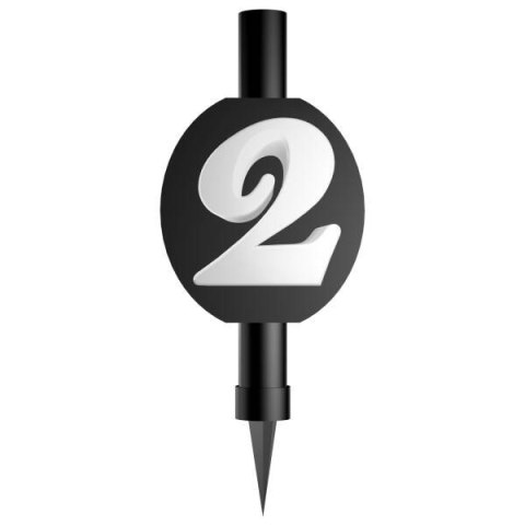 Fontanna do tortu, z cyfrą 2, 12cm Fontanna do tortu, z cyfrą 2, 12cm