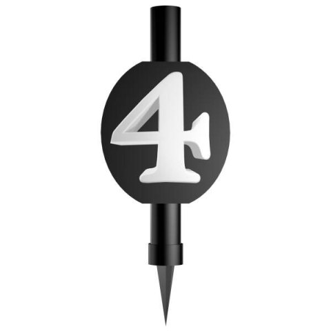 Fontanna do tortu, z cyfrą 4, 12cm Fontanna do tortu, z cyfrą 4, 12cm