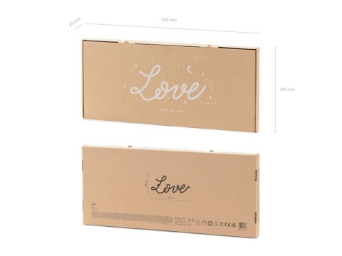 Neon LED - napis Love, biały, 61x27 cm Neon LED - napis Love, biały, 61x27 cm