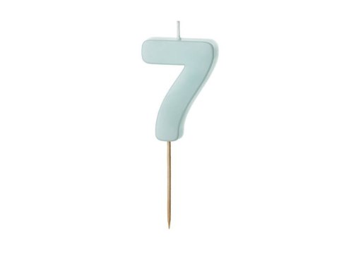 Świeczka urodzinowa Cyferka 7, jasny niebieski, 5,5cm Świeczka urodzinowa Cyferka 7, jasny niebieski, 5,5cm