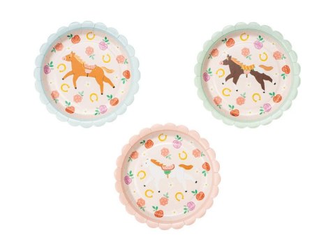 Talerzyki Konie 18cm, 6szt Talerzyki Konie 18cm, 6szt