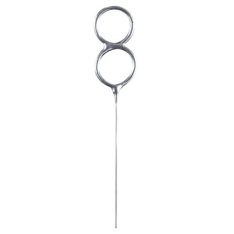 Zimne ognie srebrna cyfra 8, 17cm Zimne ognie srebrna cyfra 8, 17cm