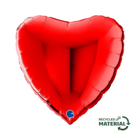 Balon Foliowy - Czerwone Serce, Walentynki, 79 cm Grabo Balon Foliowy - Czerwone Serce, Walentynki, 79 cm Grabo