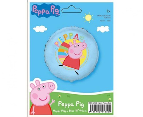 Balon Foliowy okrągły Świnka Peppa, Happy Peppa, 48 cm Balon Foliowy okrągły Świnka Peppa, Happy Peppa, 48 cm