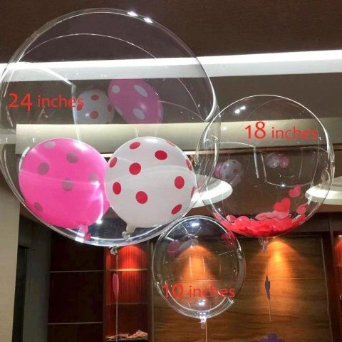 Balon Przezroczysty, Bobo 18 cali, 45cm, pakowany Balon Przezroczysty, Bobo 18 cali, 45cm, pakowany