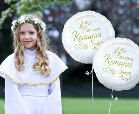Balon foliowy Pierwsza Komunia Święta, 18 cali, 46cm Balon foliowy Pierwsza Komunia Święta, 18 cali, 46cm