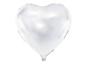 Balon foliowy Serce, biały, 61cm