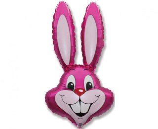 Balon foliowy królik różowy, 66cm