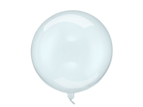 Balon okrągły kryształowy bobo, transparentny niebieski, 40cm Balon okrągły kryształowy bobo, transparentny niebieski, 40cm