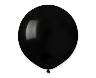Balony Lateksowe Gemar Czarne Pastel G19, 48cm, 25 szt.