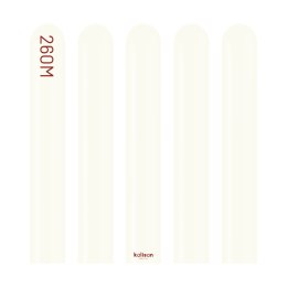 Balony do modelowania 260M, Retro White, 115cm, 100 szt.