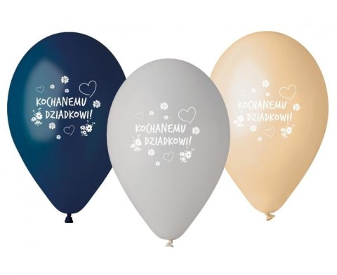 Balony lateksowe, Kochanemu Dziadkowi, Dzień Dziadka, 32,5 cm, 5 szt. Balony lateksowe, Kochanemu Dziadkowi, Dzień Dziadka, 32,5 cm, 5 szt.