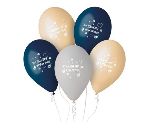 Balony lateksowe, Kochanemu Dziadkowi, Dzień Dziadka, 32,5 cm, 5 szt. Balony lateksowe, Kochanemu Dziadkowi, Dzień Dziadka, 32,5 cm, 5 szt.