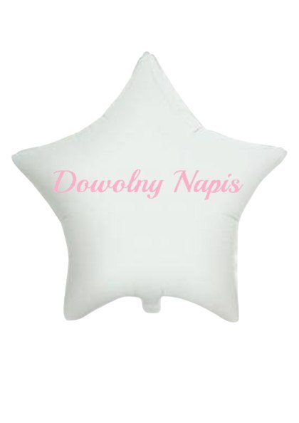 Naklejka personalizowana na balon, dowolny napis, 15x25 cm Naklejka personalizowana na balon, dowolny napis, 15x25 cm