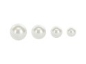 Naklejki Perełki - 440 szt., 4 rozmiary (3-6 mm), perłowe
