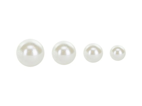 Naklejki Perełki - 440 szt., 4 rozmiary (3-6 mm), perłowe Naklejki Perełki - 440 szt., 4 rozmiary (3-6 mm), perłowe
