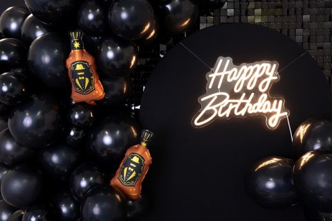 Neon LED „Happy Birthday" napis urodzinowy, biały, ciepła biel Neon LED „Happy Birthday" napis urodzinowy, biały, ciepła biel