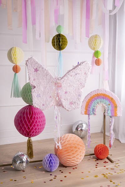 Piniata składana - Motyl, 58x48x10cm Piniata składana - Motyl, 58x48x10cm