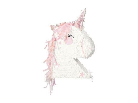 Piniata składana - Unicorn, Głowa Jednorożca, 41 x 48 x 10 cm Piniata składana - Unicorn, Głowa Jednorożca, 41 x 48 x 10 cm
