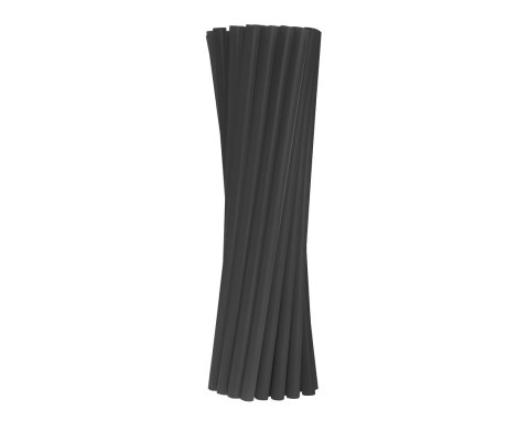 Rurki wielokrotnego użytku, czarne jumbo, 9mm, 240mm, 250szt. Rurki wielokrotnego użytku, czarne jumbo, 9mm, 240mm, 250szt.