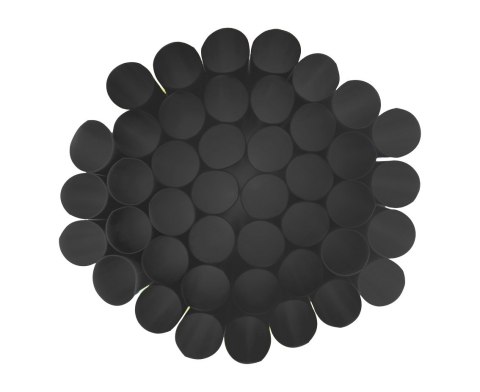 Rurki wielokrotnego użytku, czarne jumbo, 9mm, 240mm, 250szt. Rurki wielokrotnego użytku, czarne jumbo, 9mm, 240mm, 250szt.