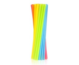 Rurki wielokrotnego użytku, różne kolory, 9mm, 240mm, 250szt.