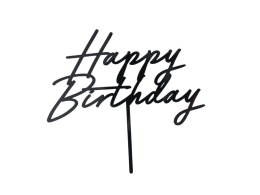 Topper akrylowy na tort „Happy Birthday