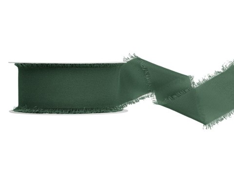 Wstążka szyfonowa, butelkowa zieleń, 40mm/10m Wstążka szyfonowa, butelkowa zieleń, 40mm/10m