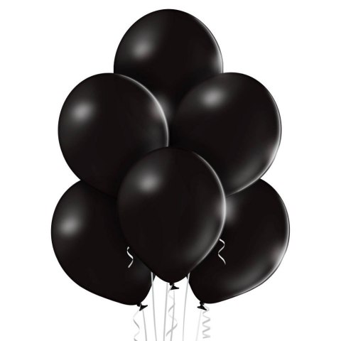 Balony lateksowe B105 Czarne, Pastel Black, 30cm, 100 sztuk Balony lateksowe B105 Czarne, Pastel Black, 30cm, 100 sztuk