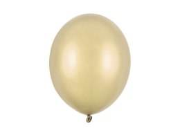 Balony lateksowe Strong, Złote, Metallic Cold Gold, 30cm, 100szt