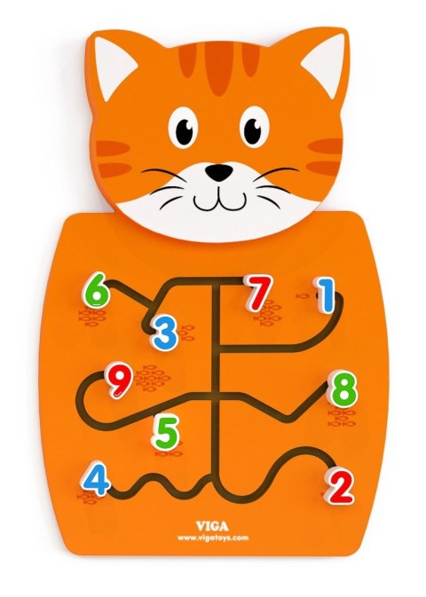 Viga 50676 Sensoryczna tablica manipulacyjna - kotek Viga 50676 Sensoryczna tablica manipulacyjna - kotek