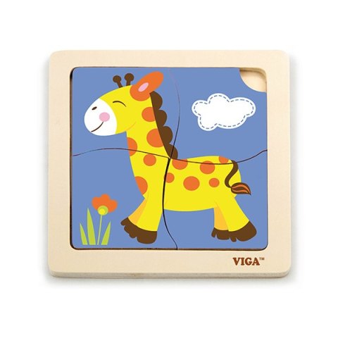 Viga 51319 Puzzle na podkładce - Żyrafa Viga 51319 Puzzle na podkładce - Żyrafa