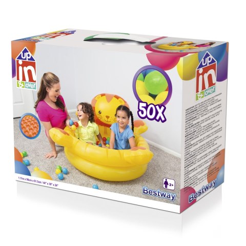 Bestway 52261 DMUCHANY BASENIK Z PIŁKAMI LEW 111cm x 98cm x 61.5cm Bestway 52261 DMUCHANY BASENIK Z PIŁKAMI LEW 111cm x 98cm x 61.5cm