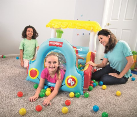 Bestway 93537 FISHER PRICE DMUCHANY POCIĄG Z PIŁKAMI 132cm x 94cm x 89cm Bestway 93537 FISHER PRICE DMUCHANY POCIĄG Z PIŁKAMI 132cm x 94cm x 89cm