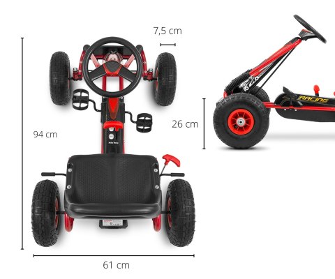Gokart na pedały Thor Red Gokart na pedały Thor Red