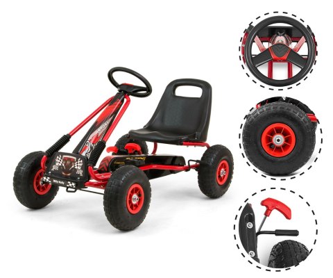 Gokart na pedały Thor Red Gokart na pedały Thor Red
