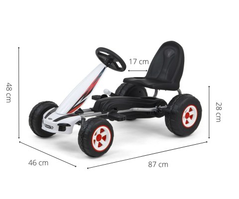 Gokart na pedały Viper White Gokart na pedały Viper White